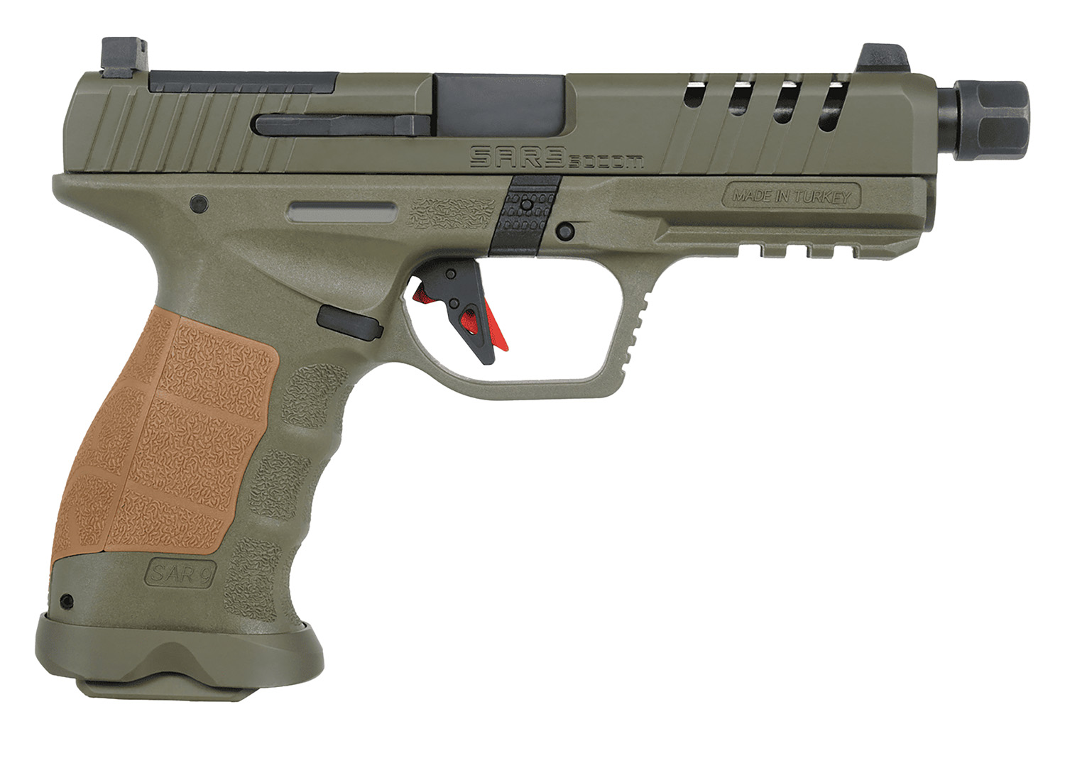 SAR Firearms SAR9 SOCOM 9MM ODG 5.2" 10+1