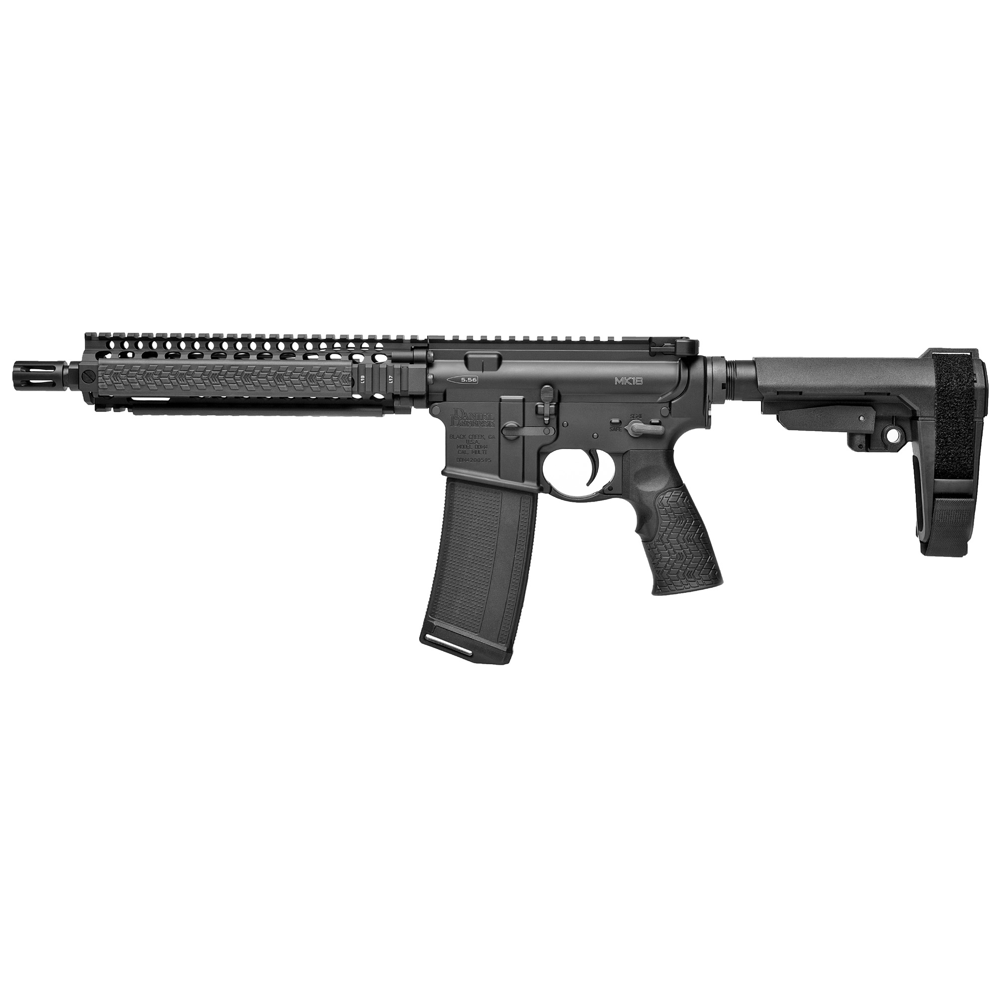 DDM4 MK18 PIST 5.56 10.3 BLK