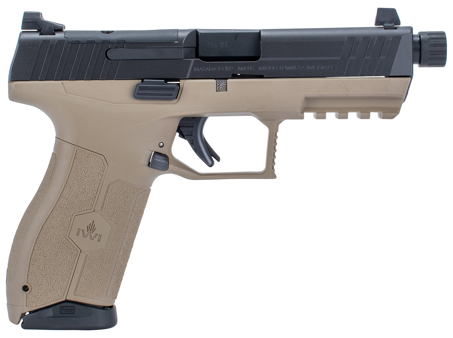 IWI - Israel Weapon Industries Masada 9mm — MASADA OR 9MM POLY FDE 17+1 TB