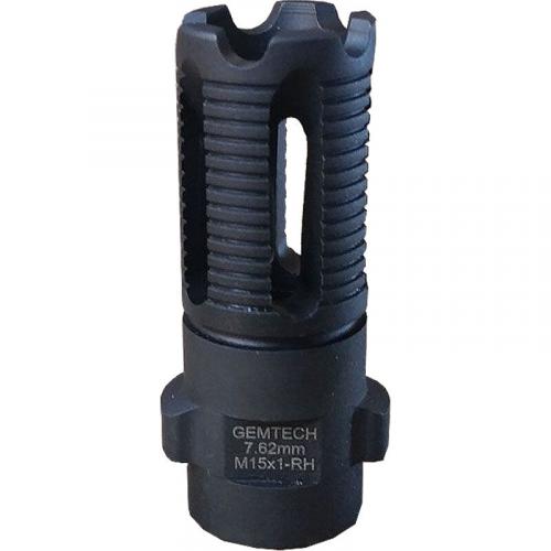 Gemtech 12161 Quickmount Muzzle Brake 30 Cal 7.62mm 15x1mm RH - GEMTECH - 30 CALIBER | 7.62MM