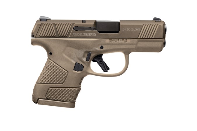 Mossberg MC-1 9mm Semi-Auto Pistol - Item #: MB89010 / MFG Model #: 89010 / UPC: 015813890106 - MC-1 9MM FULL FDE 3.4" 7+1 MS MANUAL SAFETY | FIXED SIGHTS