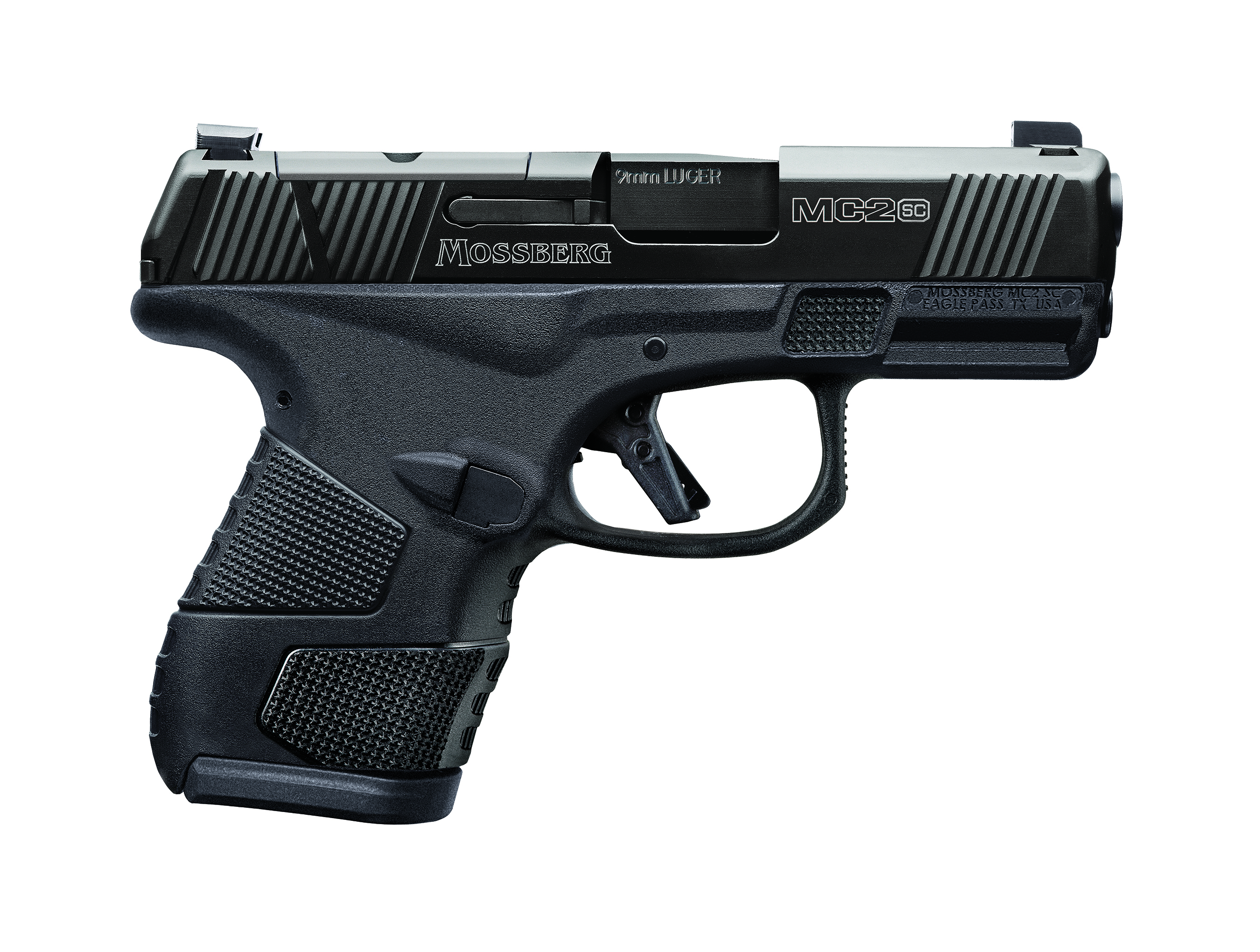 Mossberg 89044 MC2sc 9mm 3.4" Black DLC Semi-Auto Pistol-img-0