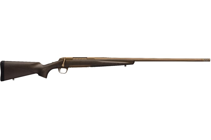 Browning X-Bolt Pro Long Range 300 Rem Ultra Mag Rifle - Item #: BR035-443244 / MFG Model #: 035443244 / UPC: 023614739227 - XBOLT PRO LR 300RUM BRNZ 26" # CARBON FIBER | MUZZLE BRAKE