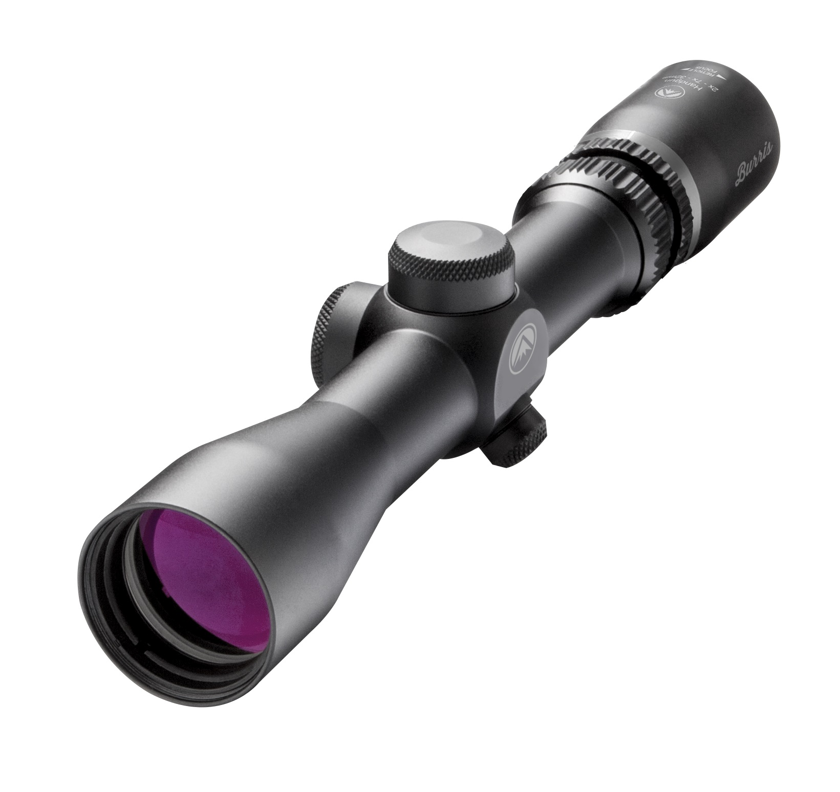 BURRIS 2-7x32 Handgun Scope Ballistic Plex Reticle Matte Black Posi-Lock