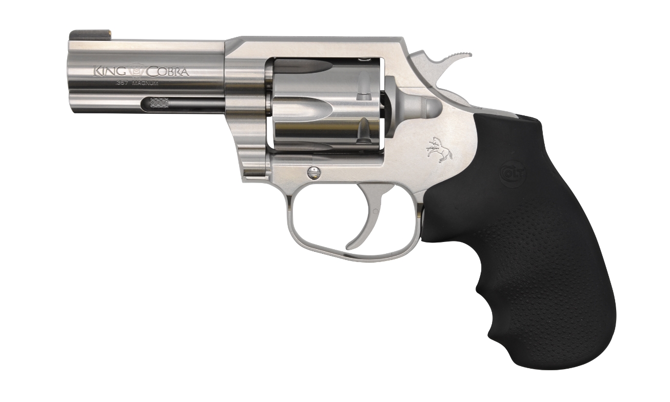Colt King Cobra Revolver 357 Mag 3" Barrel 6 Shot Brushed Stainless Finish