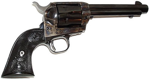 Colt P1650 Single Action Army Peacemaker 357 Mag, 5.50" Blued Barrel, 6rd Capacity, Color Case Hardened Frame & Black Grip