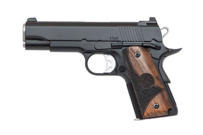CZ-USA Dan Wesson Vigil CCO 9mm Semi-Auto Pistol - Item #: CZ01837 / MFG Model #: 01837 / UPC: 806703018379 - DW VIGIL CCO 9MM BLK/WD CONCEAL CARRY OFFICER