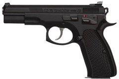 a black handgun with a black handle