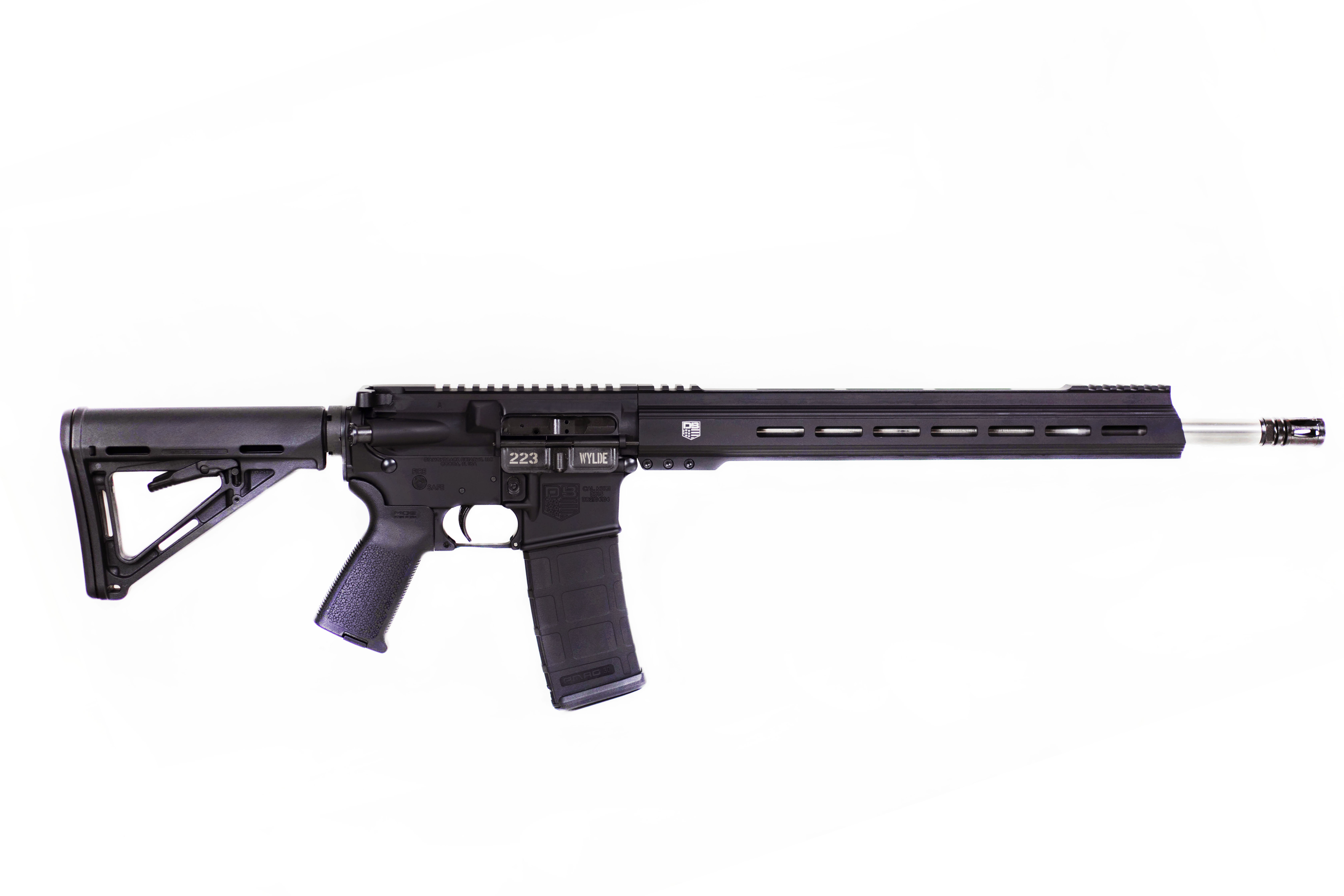 Diamondback DB15 223 Wylde 18" Black Hard Coat Anodized Magpul MOE Stock MOE Grip 15" M-LOK