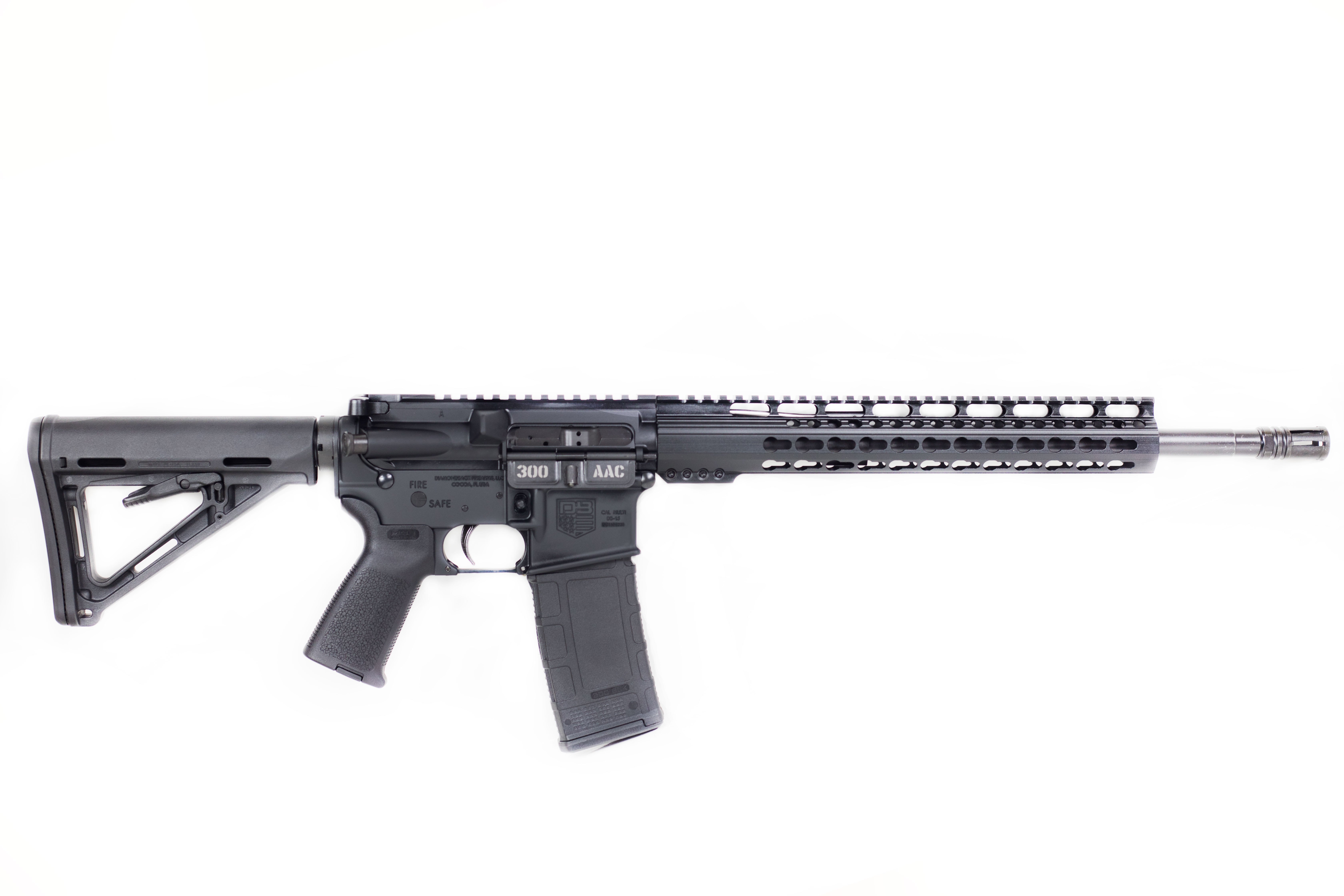 Diamondback DB15 .300 AAC Blackout AR Rifle 16" Barrel Black