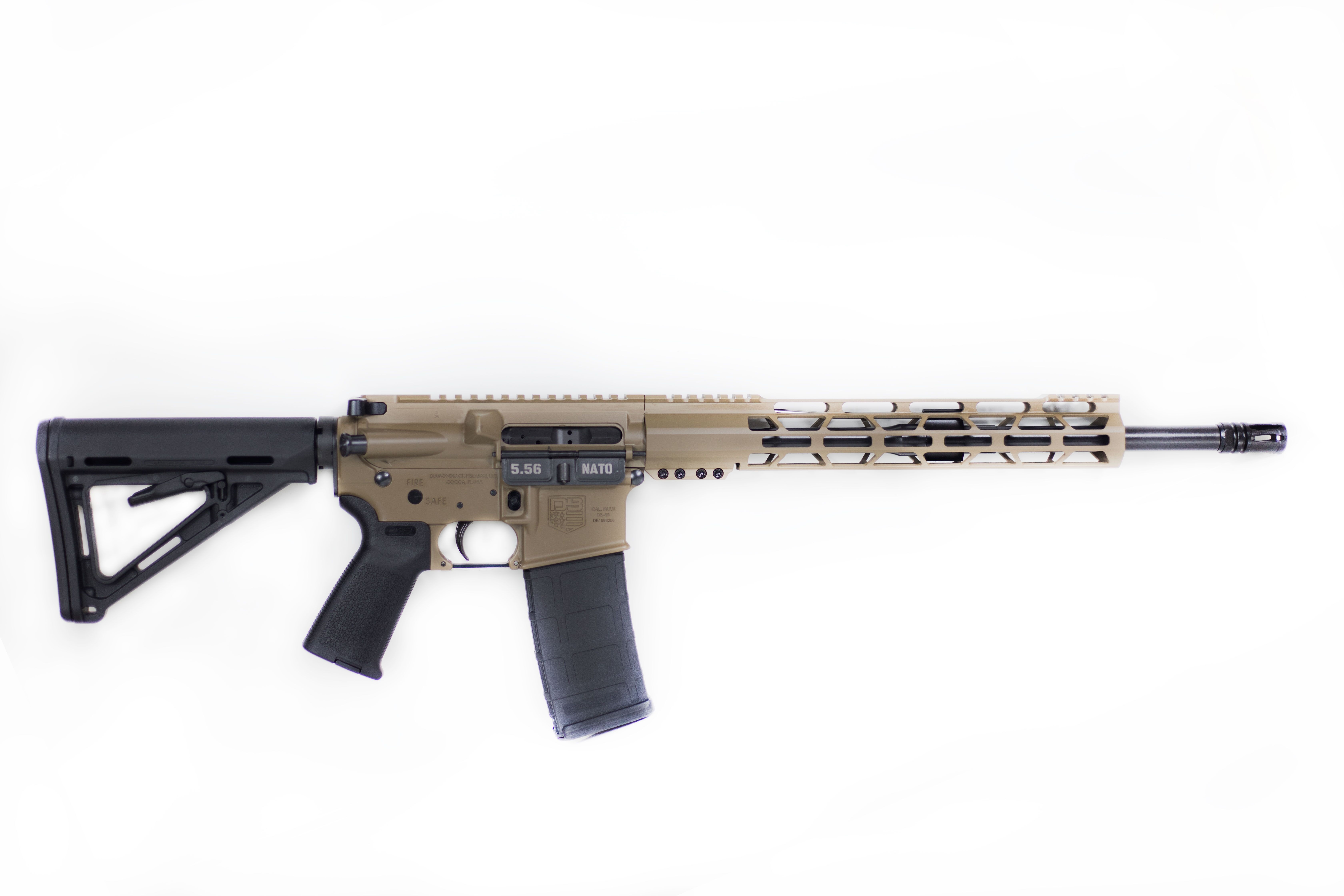 Diamondback DB15 5.56x45mm AR Rifle 16" Barrel FDE