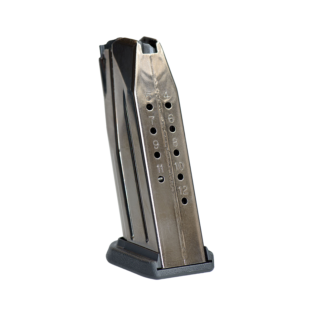FN FNS-9C 9mm Magazine, 12rd, Black Electroless Nickel