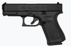 GLOCK G19 G5 9mm 
Item #: GLPA195S201 / MFG Model #: PA195S201 / UPC: 764503037238
G19 G5 9MM 10+1 4.0" FS 3-10RD MAGS | FRONT SERRATIONS