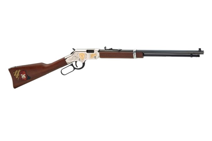 Henry Repeating Arms Goldenboy Shriners Tribute Ed. 22 LR Rifle - Item #: HNH004SHR / MFG Model #: H004SHR / UPC: 619835016584 - GOLDENBOY SHRINERS 22LR BL/WD SHRINERS TRIBUTE EDITION