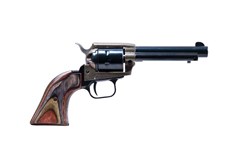 Heritage Manufacturing Rough Rider Small Bore 22 LR | 22 Magnum 
Item #: HERR22MCH4 / MFG Model #: RR22MCH4 / UPC: 727962503904
22LR/22M COLOR CASE 4.75" FS CAMO LAMINATE GRIP/2 CYLINDERS