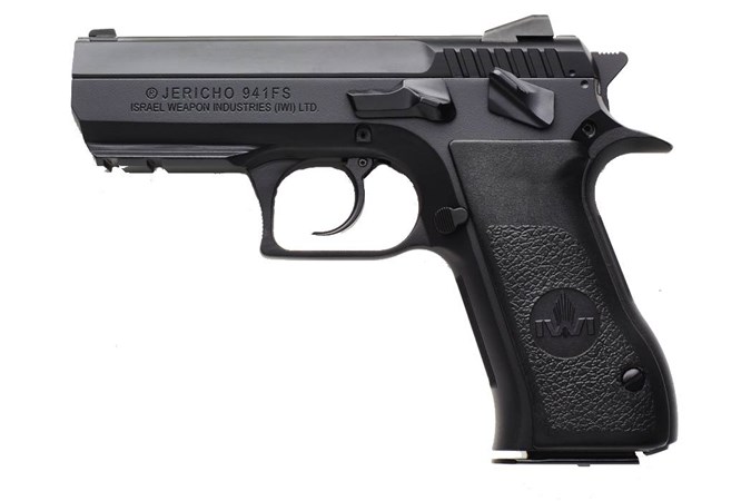IWI - Israel Weapon Industries Jericho FS-45 45 ACP Semi-Auto Pistol - Item #: IWJ941FS45 / MFG Model #: J941FS45 / UPC: 856304004769 - JERICHO 45ACP STEEL 10+1 3.8" (2) 10RD MAGAZINES|CARRY CASE