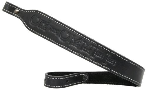 Crickett KSA800 Rifle Sling Embossed Black Leather 23”L x 1.75” W