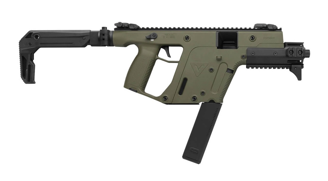 Kriss USA KV90-SGR30 Vector SBR Enhanced 9mm 6.5" Olive Drab Green NFA - Short Barrel Rifle