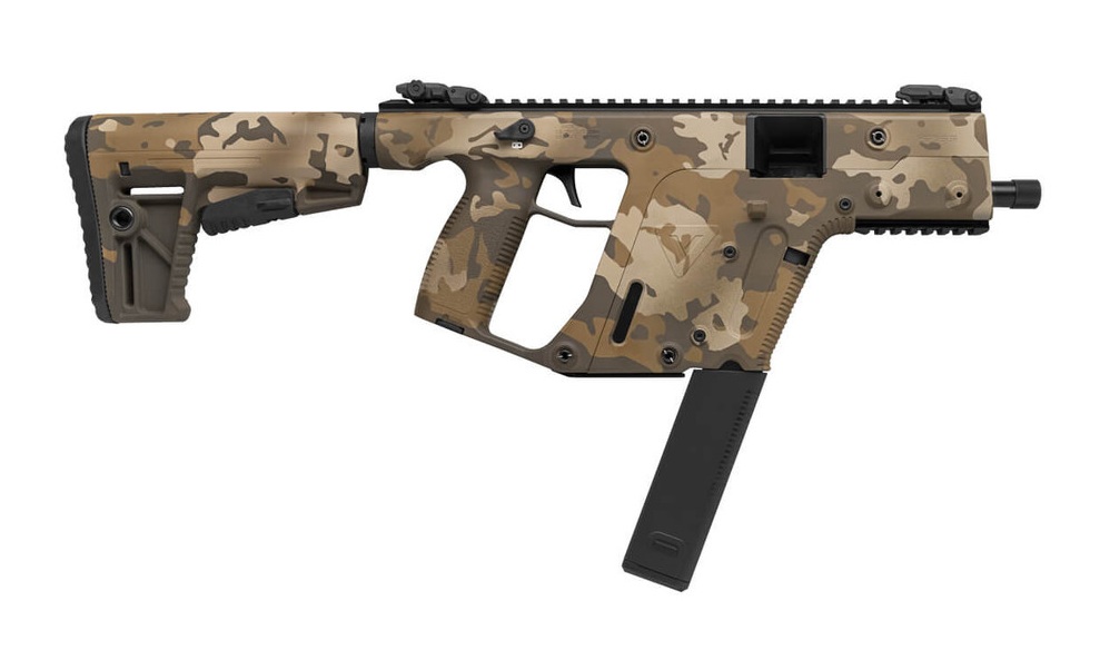 Kriss USA KV90-SMCFDE20 Vector SBR Enhanced 9mm 5.5" MultiCam FDE Cerakote NFA - Short Barrel Rifle