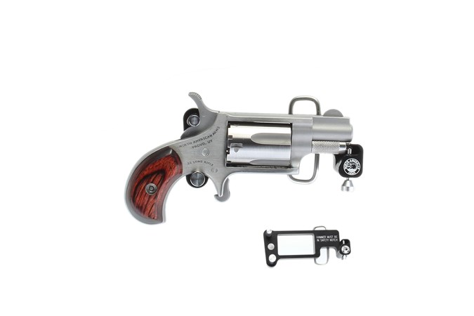 North American Arms Mini-Revolver 22 Magnum Revolver - Item #: NONAA22MSBBS / MFG Model #: NAA-22MS-BBS / UPC: 744253003370 - MINI 22MAG 1-1/8" SS BUCKLE NAA-22MS-BBS