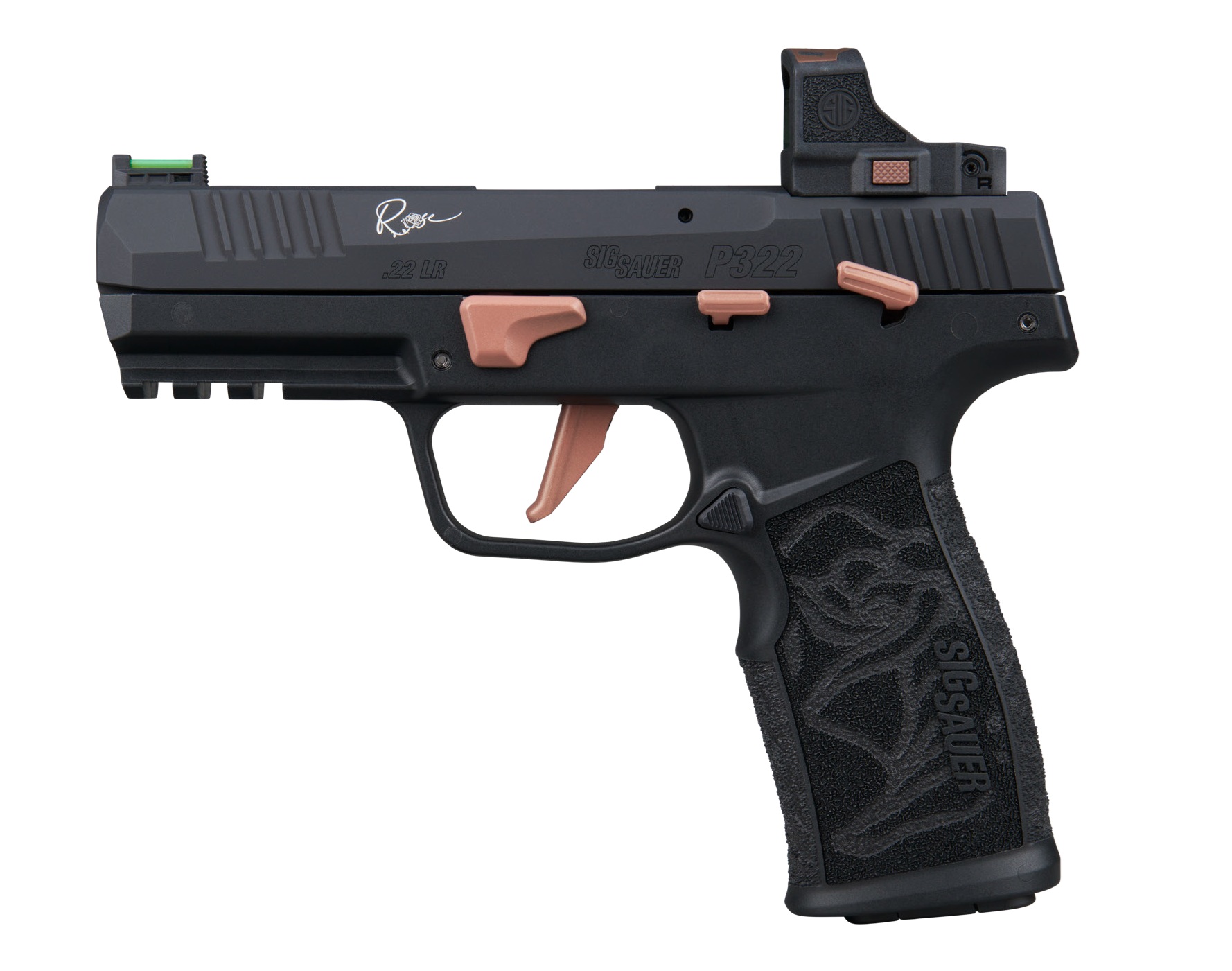P322 ROSE 22LR BLK 4 10+1 ROM