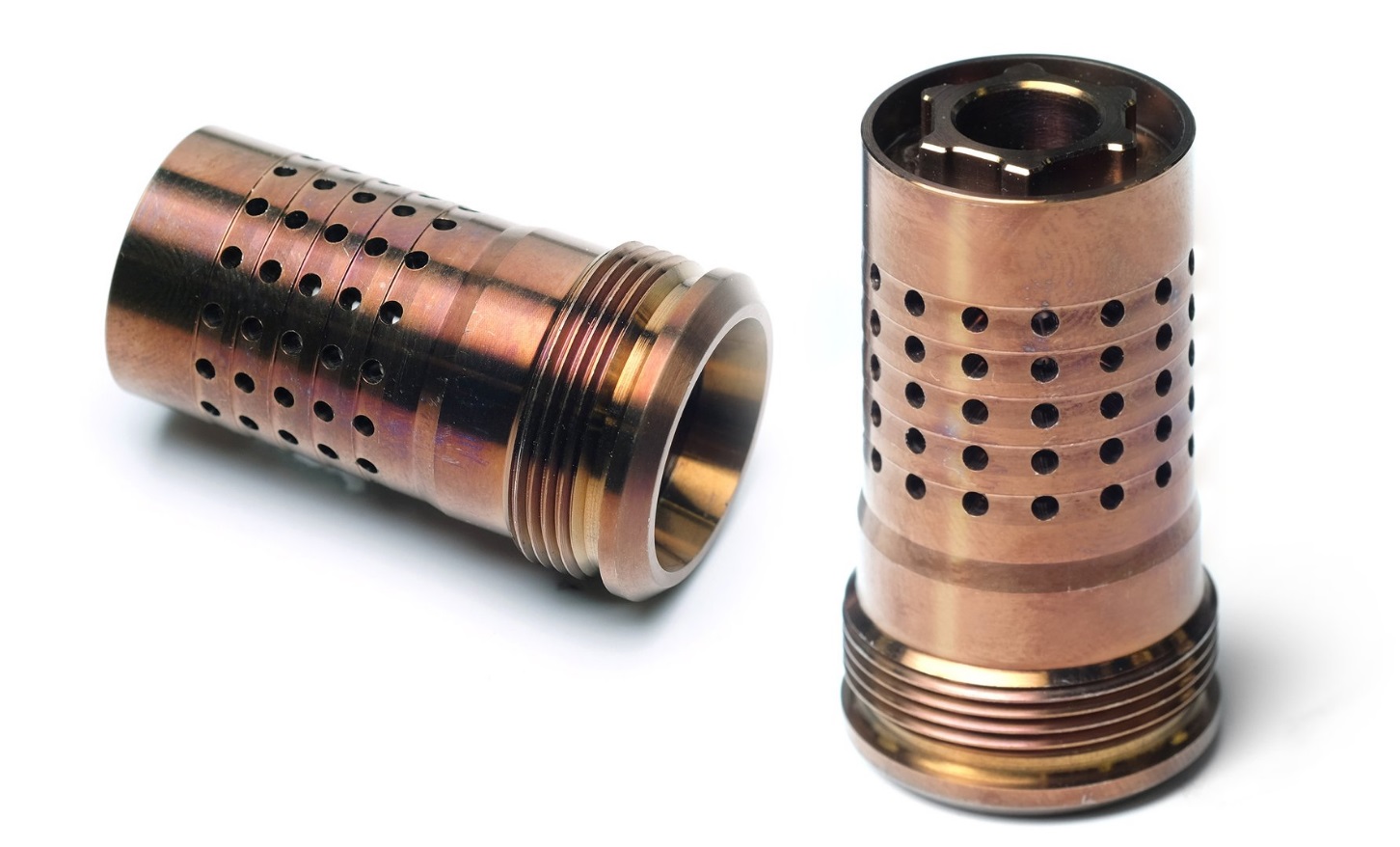 any cal BROWNING Triple-TAC Plus Muzzle Brake 5/8x24 CERAKOTED in BURNT BRONZE 