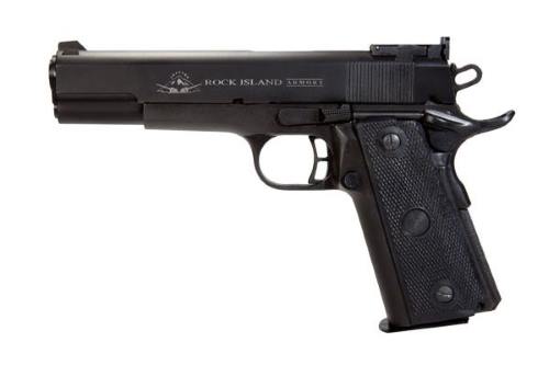 Rock Island Armory 51680 M1911-A2 22TCM Target 9mm | 22 TCM 5" Fully Parkerized Frame & Slide Semi-Auto Pistol