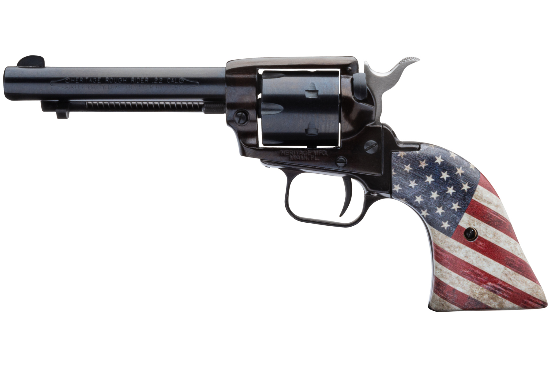 22LR BL/US FLAG GRIP 4.75 FS#