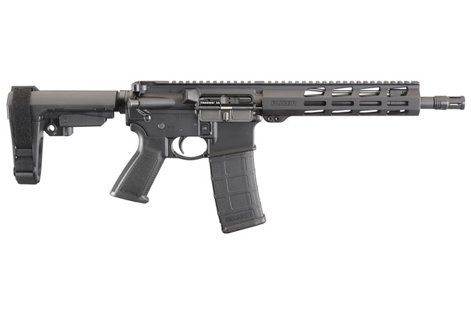 Ruger AR-556 223 Rem | 5.56 NATO Semi-Auto Pistol - Item #: RUAR-556-P / MFG Model #: 8570 / UPC: 736676085705 - AR556 PIST 5.56 BK 10.5" 30+1 8570 | AR-556 PISTOL