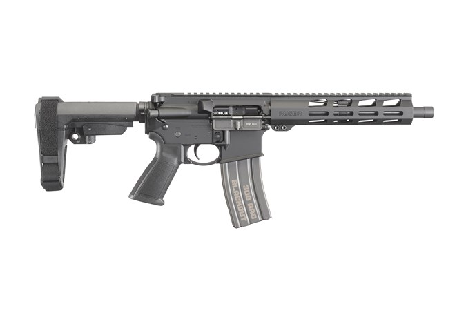 Ruger AR-556 300 AAC Blackout Semi-Auto Pistol - Item #: RUAR-556-P300BK / MFG Model #: 8572 / UPC: 736676085729 - AR556 PIST 300BLK 10.5" 30+1 8572 | AR-556 PISTOL