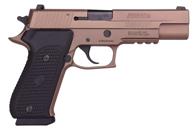 SIG SAUER P220-10 Emperor Scorpion 10mm Semi-Auto Pistol - Item #: SI220R510ESCPN / MFG Model #: 220R5-10-ESCPN / UPC: 798681555512 - P220 EMP SCORPION 10MM 5" NS # 220R5-10-ESCPN