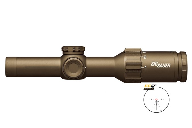 SIG SAUER Tango 6T  Accessory-Scopes - Item #: SISOT61234 / MFG Model #: SOT61234 / UPC: 798681600366 - TANGO6T 1-6X24 30MM 7.62 FDE # SDMR EXTENDED RANGE RETICLE