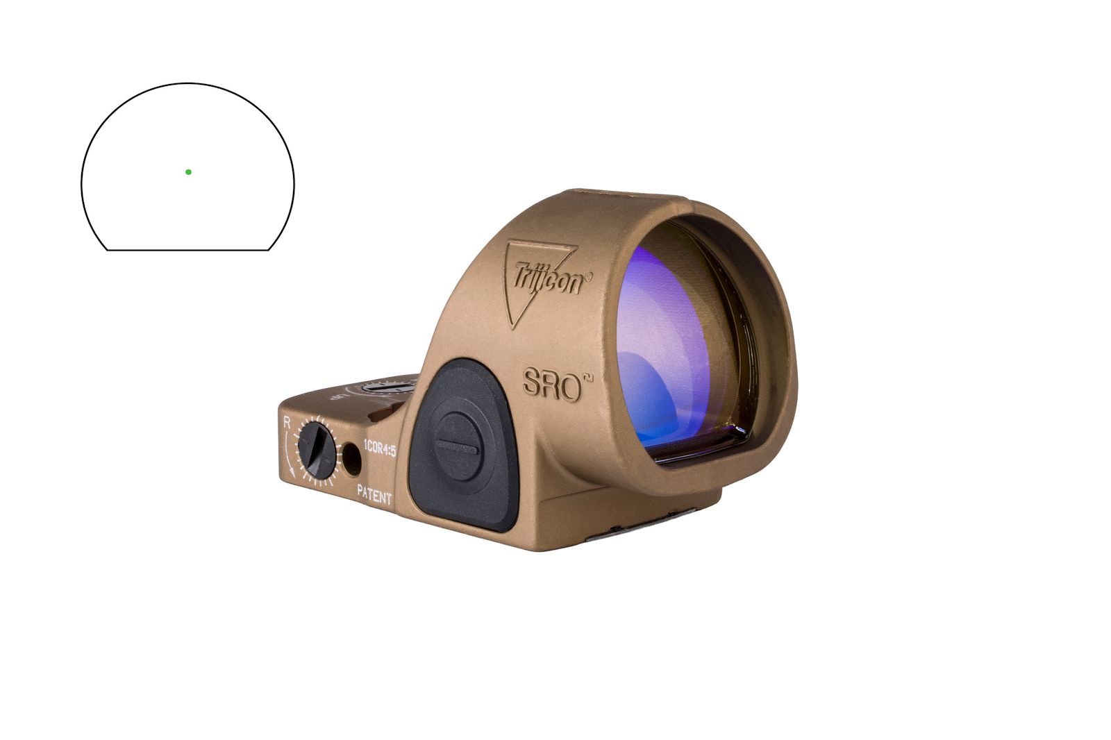Trijicon SRO SIGHT LED 2.5 MOA GRN BRWN