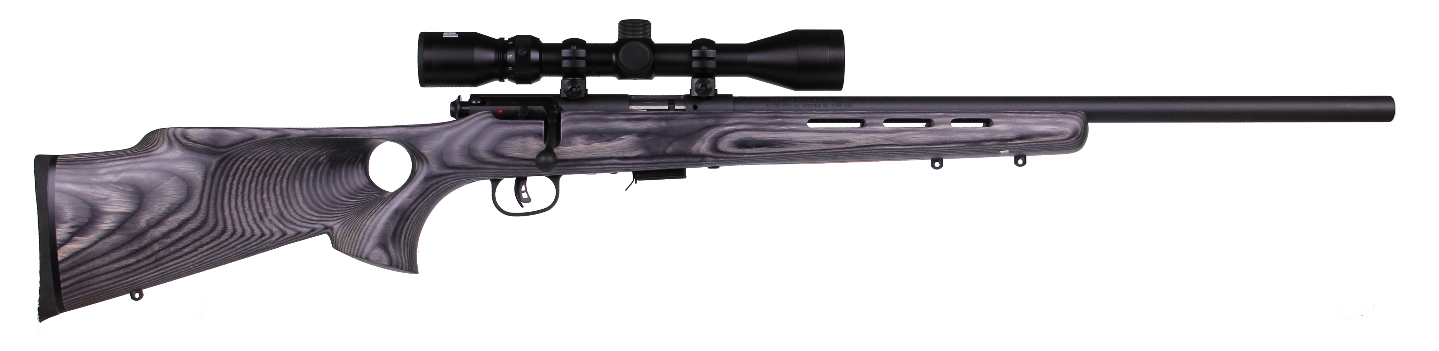Savage Arms BOLT 17HMR BL/LAM TH HVBL PKG#