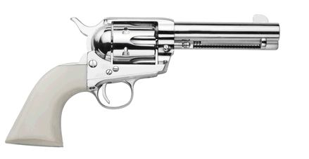 Traditions SAT73-131 1873 Single Action 45 Colt 4.75" Nickel Revolver