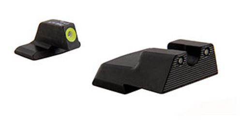 Trijicon 600895 HD XR Night Sight Set Green Tritium/Yellow Outline Front - Trijicon