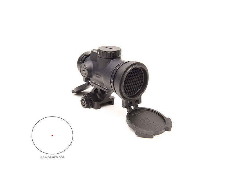 Trijicon MRO Patrol 2.0, 7075 T6 Aluminum, Adjustable Red Dot 1x Matte Rifle Scope, MRO-C-2200018