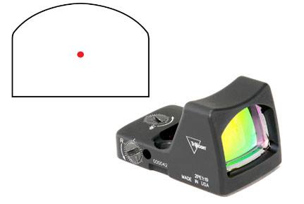 Trijicon 700600 RMR Type 2 Matte Black 1 x 0.87” 0.63” 3.25 MOA Red Dot