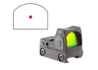 Trijicon RMR Type 2 1x Red Dot Sight 6.5 MOA Adjustable LED Black