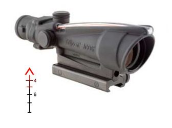 Trijicon ACOG TA11E 3.5x35 Scope 308 Win Matte Black 14 oz Chevron Reticle