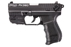 Walther Arms PK380 380 ACP 
Item #: WA5050310 / MFG Model #: 5050310 / UPC: 723364200243
PK380 380ACP 8+1 BLACK LASER INCLUDES LASER / 3.6" BARREL