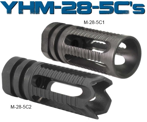 YHM Phantom Comp/Flash Hider 5.56 Smooth 1/2X28 Th