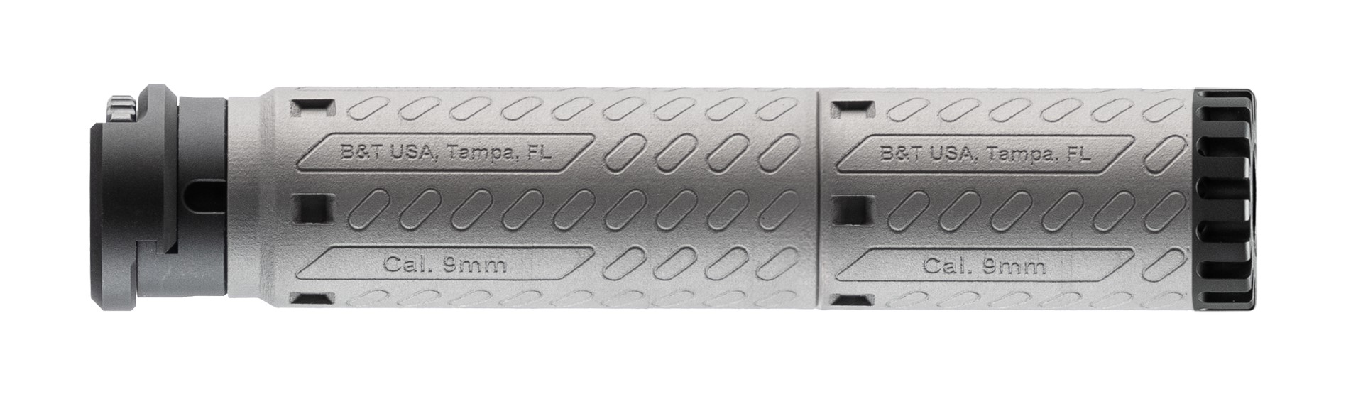 B&T SDSQDM9 9mm Modular Suppressor with RBS Technology, 3-Lug Mounting - B&T USA - 9mm for sale at TheGunDock