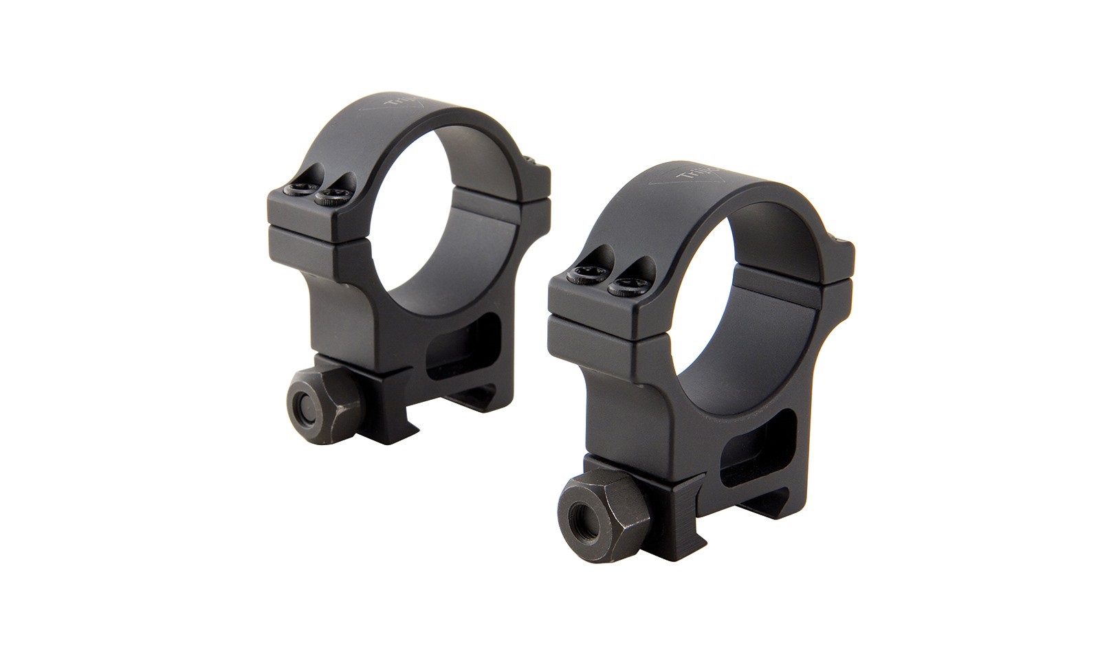 Trijicon AC22003 34mm Rings Black Hard Coat Anodized 1.259in Height