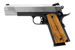 American Classic American Classic Government II 45 ACP 
Item #: AC45G2DT / MFG Model #: AC45G2DT / UPC: 728028155723
GOV II 1911 45ACP DUO TONE 8+1 NOVAK REAR SGT/CHECK WOOD GRIP