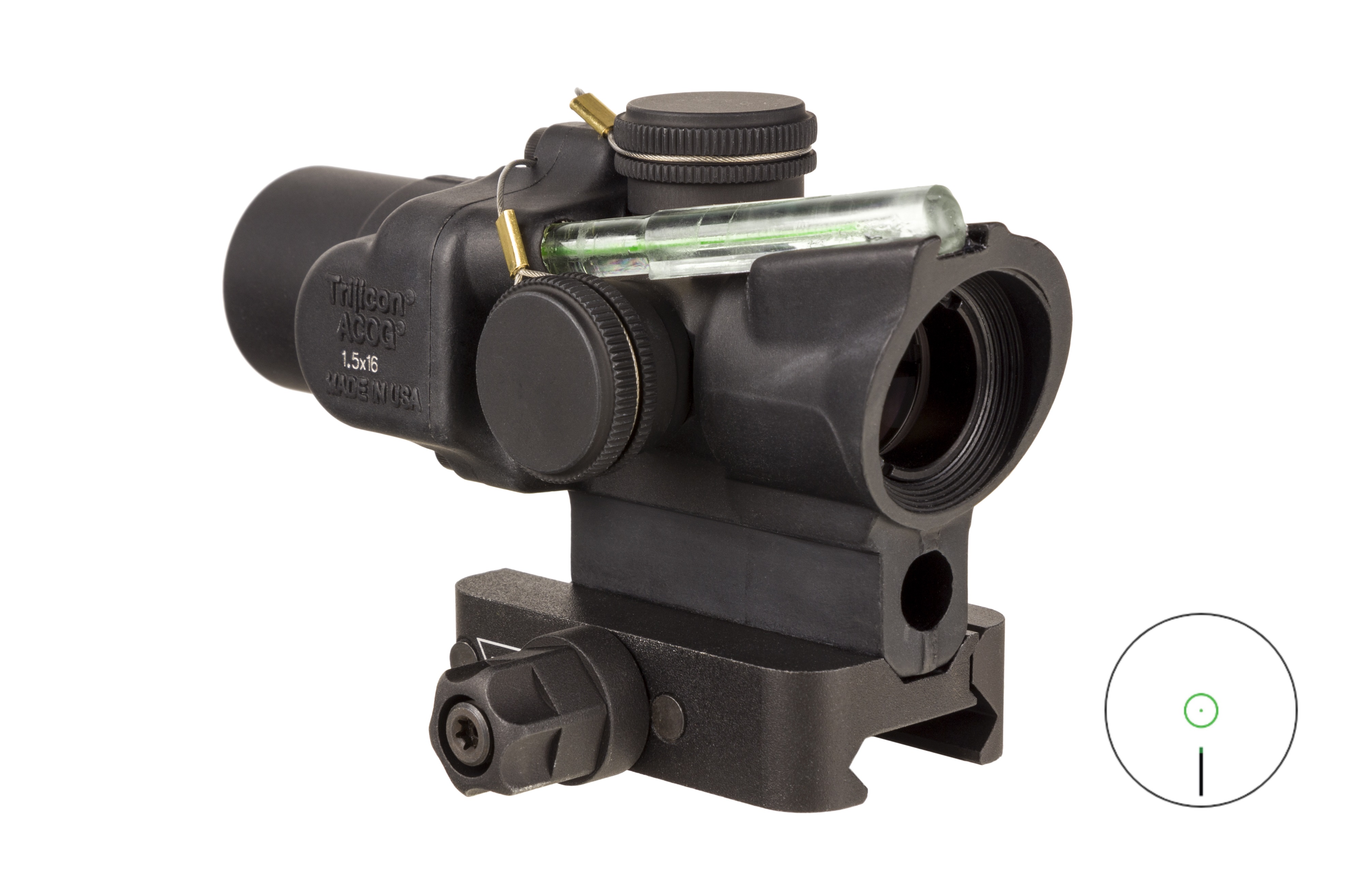 Trijicon 400329 ACOG TA44 Matte Black Anodized 1.5x16mm Illuminated Gree...