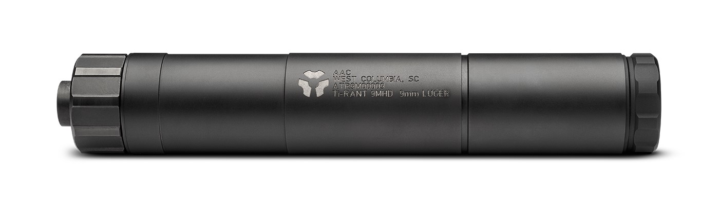 AAC Ti-RANT 9M HD Modular Suppressor 9mm Luger Direct Thread No Piston