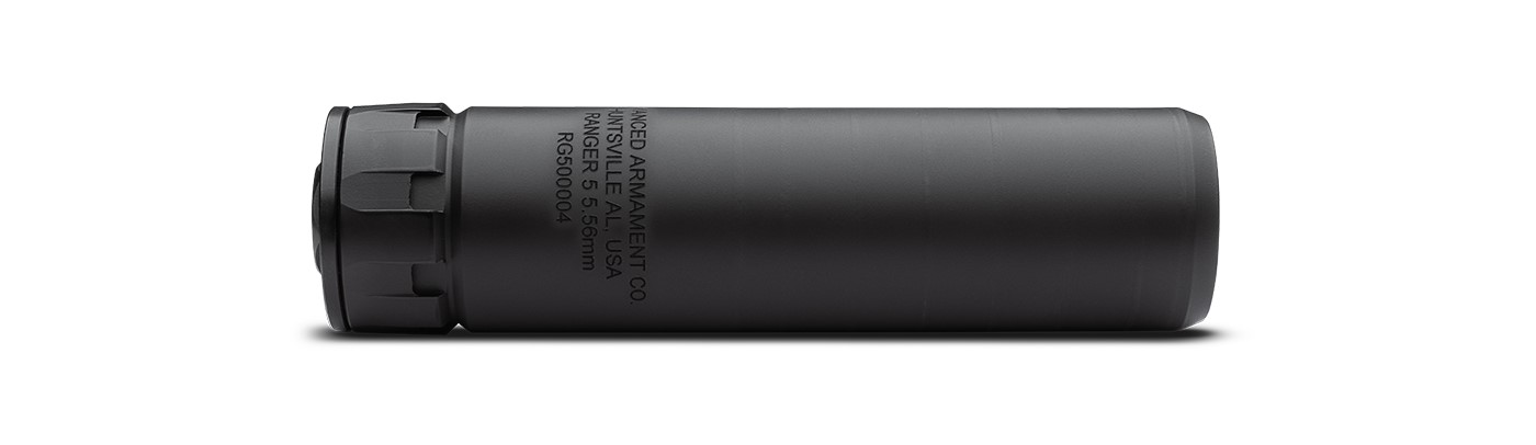 AAC 65005 Ranger 5 Silencer 5.56mm Black Stainless Steel/Inconel