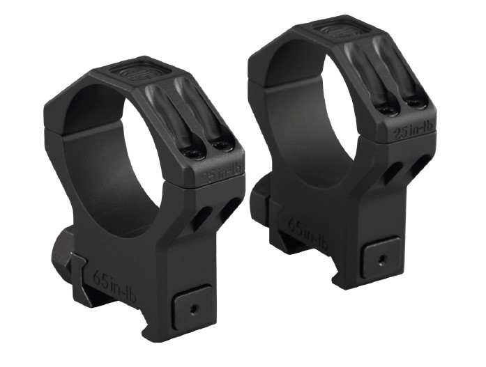 SIG SAUER Alpha6 34mm 0.95" Med Profile Matte Black Scope Ring Set SOA64002