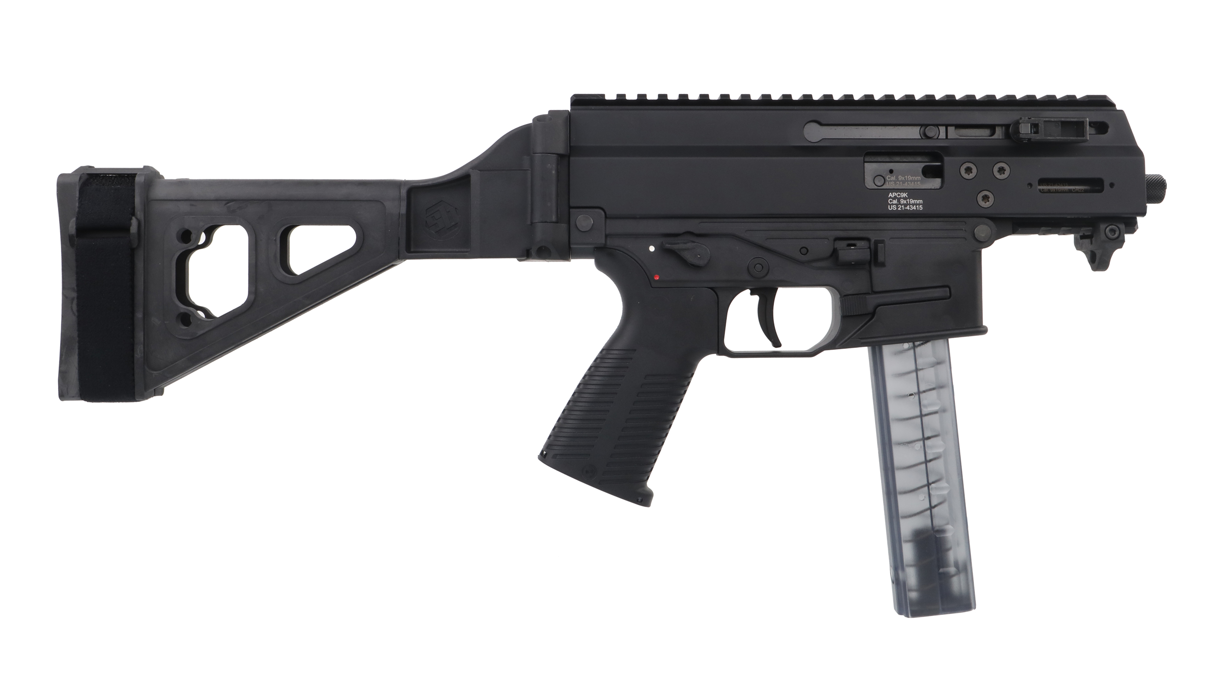 B&T BT-36045-WB APC9K Pro 9mm 5.5" Black Semi-Auto Pistol 30+1